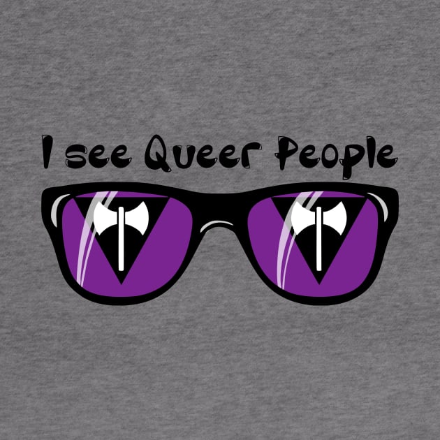 Lesbian Pride Sunglasses - Queer People by Blood Moon Design